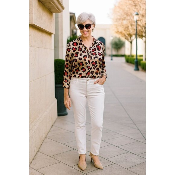 Chico’s So Slimming Girlfriend Ankle White Pants size 00 - Picture 1 of 6